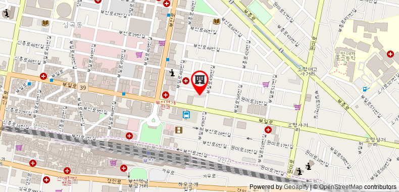 在地图上查看富川第凡尼汽車旅館