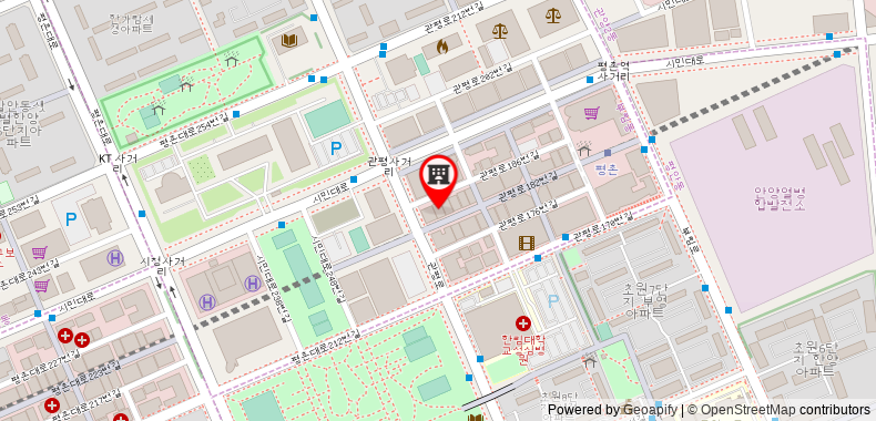 Bản đồ đến Khách sạn 26 Pyeongchon