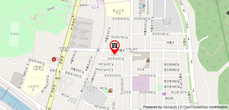 Bản đồ đến Gyeongju Shim Motel