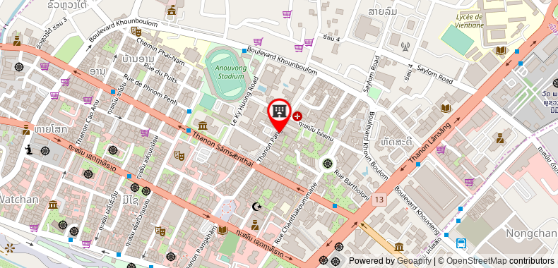 Bản đồ đến Khách sạn Sokdee City Vientiane