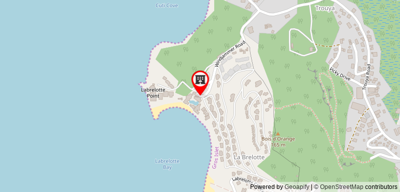Windjammer Landing Villa Beach Resort on maps