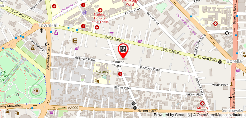 Bản đồ đến Khách sạn Paradise Road - Tintagel Colombo