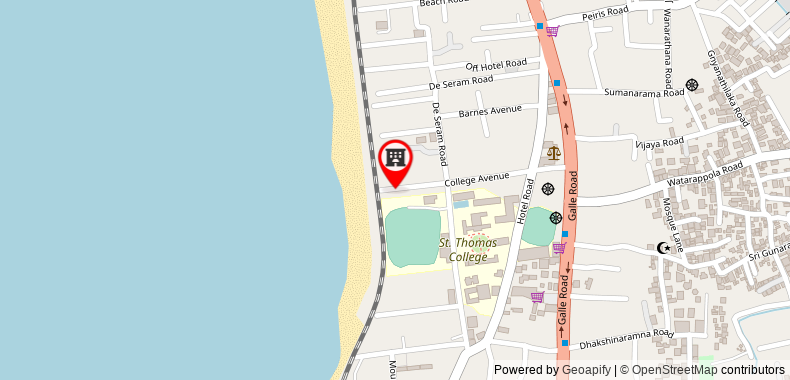 Bản đồ đến Khách sạn Berjaya Colombo