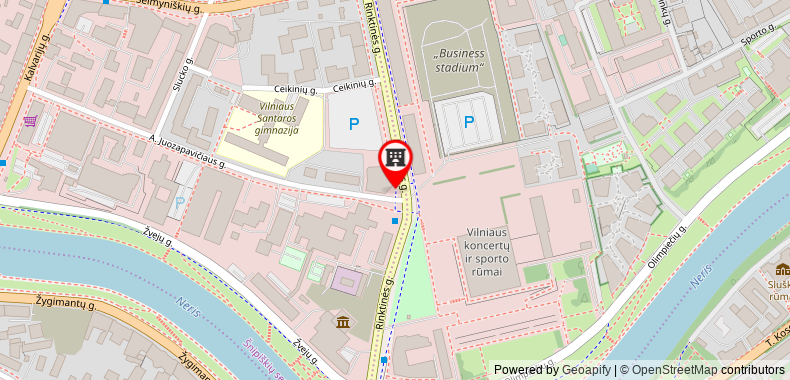 Bản đồ đến Courtyard by Marriott Vilnius City Center