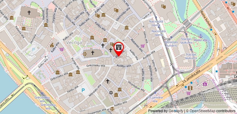 Red Nose Hostel on maps