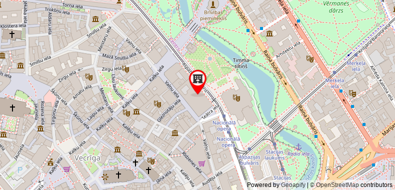 Bản đồ đến Khách sạn Grand Kempinski Riga