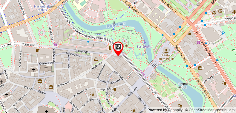 Bản đồ đến Khách sạn Astor Riga managed by Rezidor