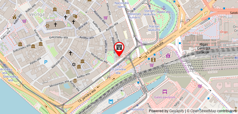 Bản đồ đến Khách sạn Wellton Riga & SPA