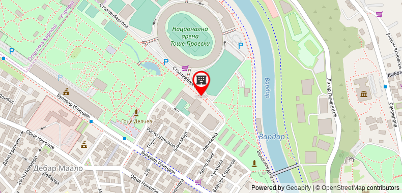 Bản đồ đến Khách sạn Tomce Sofka