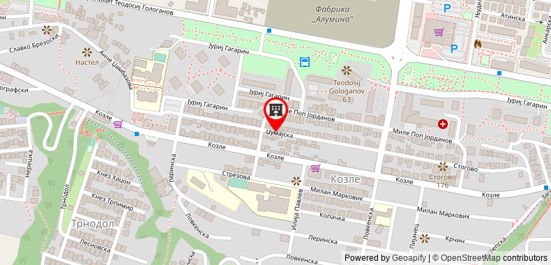 City Boutique Hotel on maps