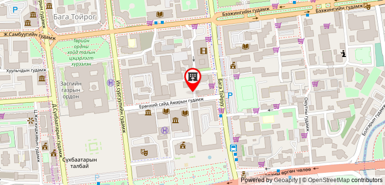 Bản đồ đến Khách sạn H9 Nine Ulaanbaatar