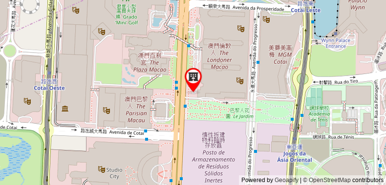 Bản đồ đến Holiday Inn Macao Cotai Central