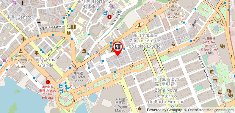 Bản đồ đến Holiday Inn Macau