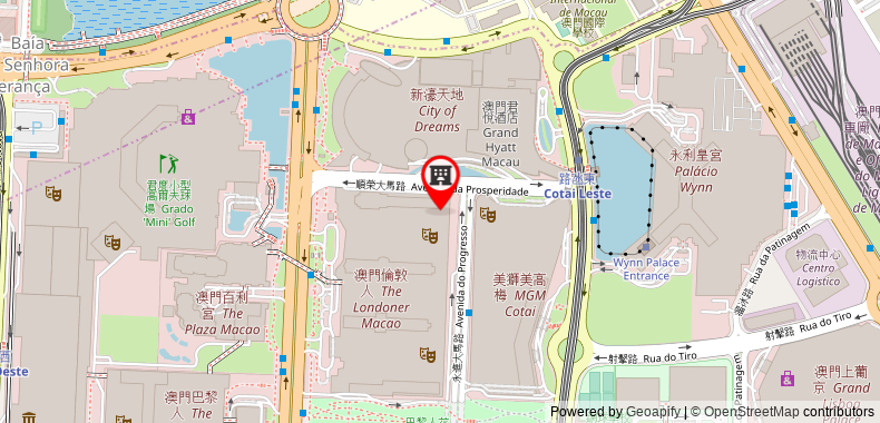 Bản đồ đến The St. Regis Macao