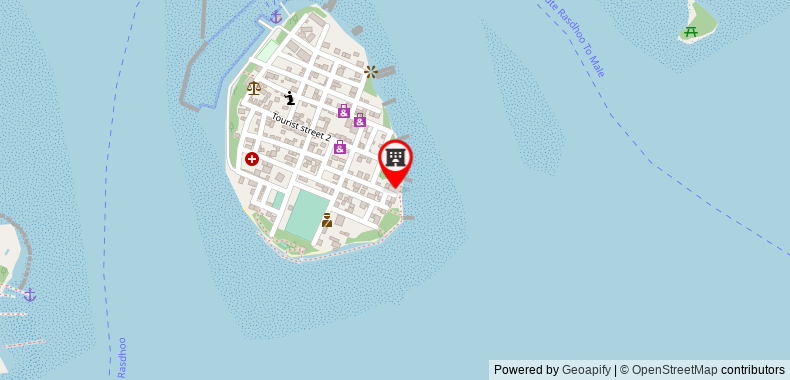 在地图上查看馬爾代夫夏日氛圍海濱酒店