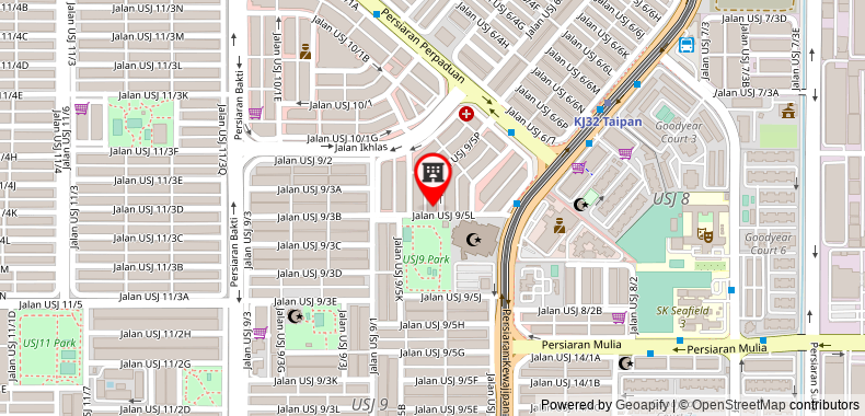 Bản đồ đến Khách sạn Go Subang Jaya