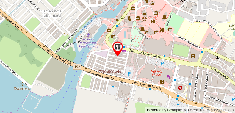 Bản đồ đến Khách sạn Seri Pelangi