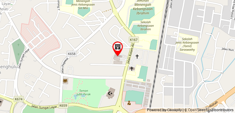 Bản đồ đến Khách sạn The Jerai Sungai Petani