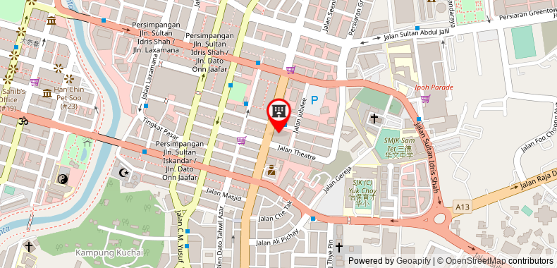 The Octagon Ipoh Guest House (City View & Unifi) on maps