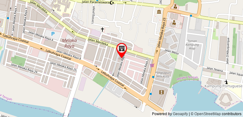 在地图上查看Hotel 906 Melaka Raya