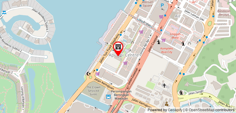 Bản đồ đến Khách sạn Promenade Kota Kinabalu