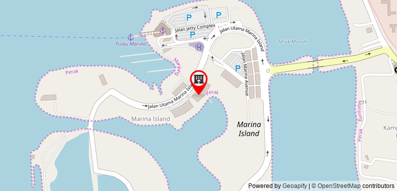 Bản đồ đến Khách sạn Marina Island Pangkor Resort &