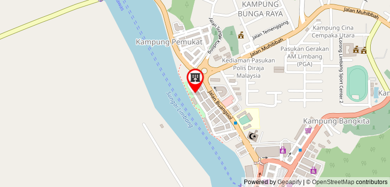 Bản đồ đến Limbang View Motel