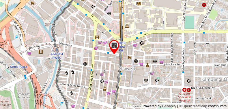Bản đồ đến Khách sạn Smile Chow Kit PWTC