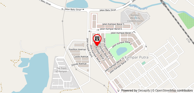 Bản đồ đến Private Guest Studio Homestay Kampar