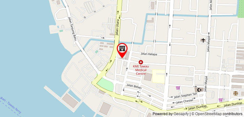 Bản đồ đến Khách sạn Emas