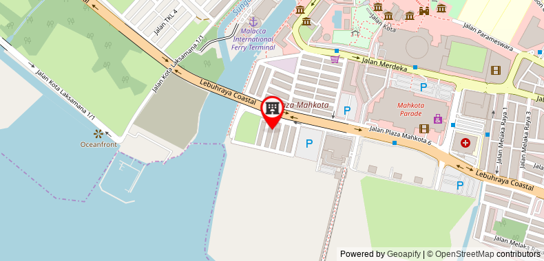 Bản đồ đến Khách sạn Euro Rich Melaka
