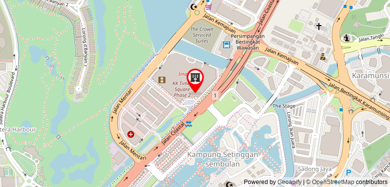 KK Times Square Hotel on maps