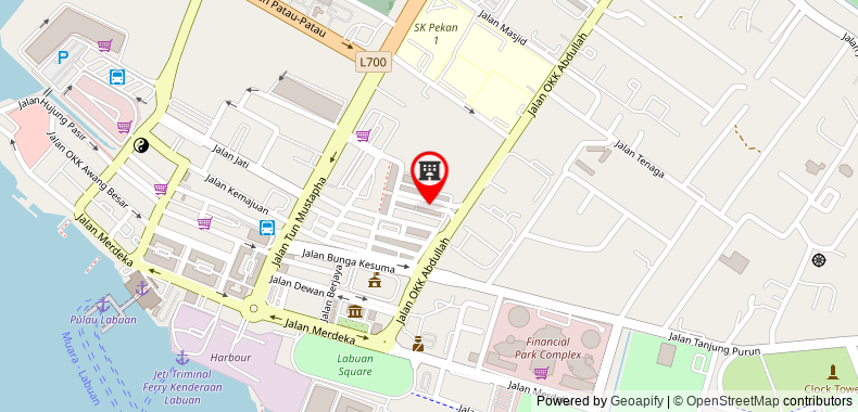Bản đồ đến Khách sạn OYO 892 Grand Nadia