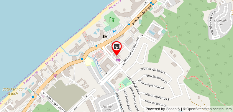 Bản đồ đến Khách sạn OYO 874 Ferringhi Inn