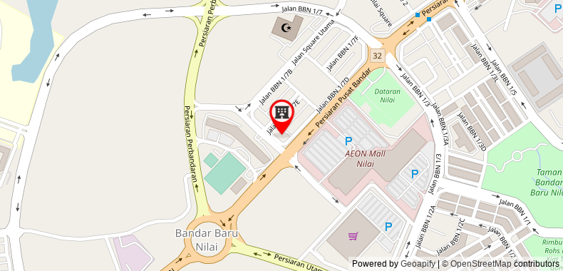 Hotel Seri Nilai on maps