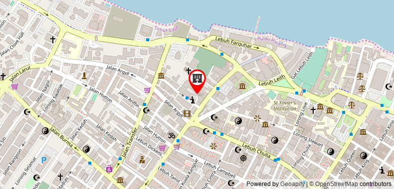 Bản đồ đến Khách sạn Cititel Penang