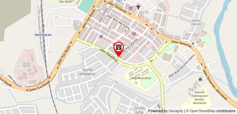 Bản đồ đến Khách sạn Sherwinton Mentakab Town