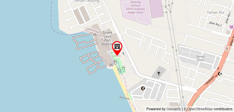 Bản đồ đến 1-6 Pax Glory Beach Resort Seaview Apartment