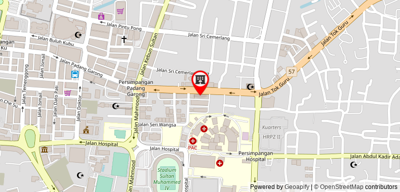Bản đồ đến Khách sạn Hanis Villa
