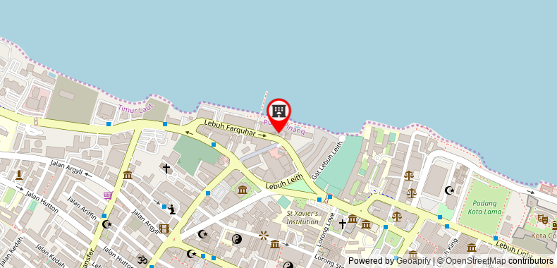 Eastern And Oriental Hotel on maps