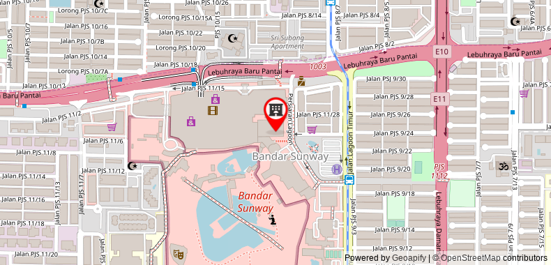 Bản đồ đến Resort Studio 1-3px @ Sunway Resort Suite