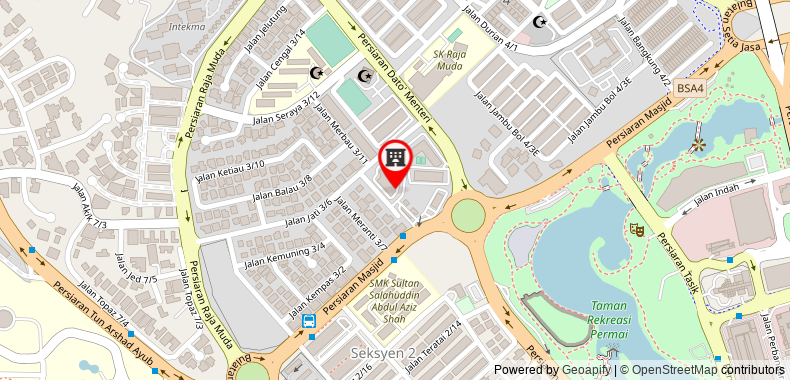 Bản đồ đến Khách sạn Apple Shah Alam