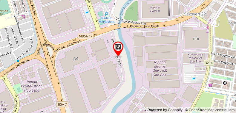 Bản đồ đến Khách sạn Shah Alam Business