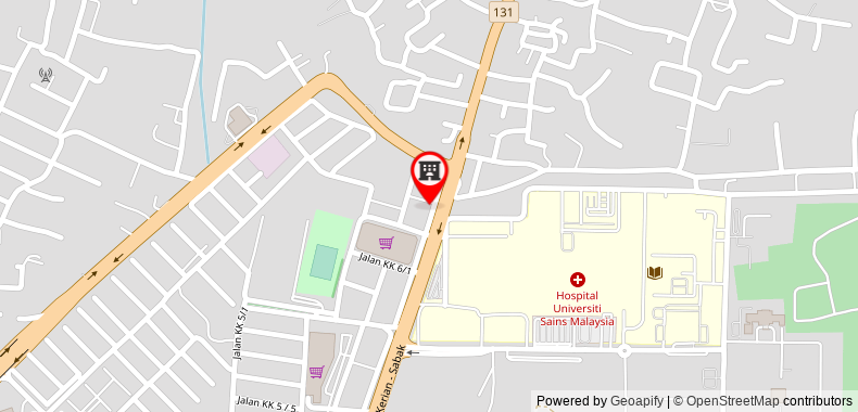 Bản đồ đến Khách sạn OYO 881 Bintang Square