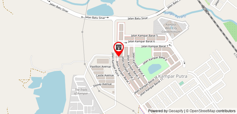 Bản đồ đến TAN d' Homestay @ Kampar West City