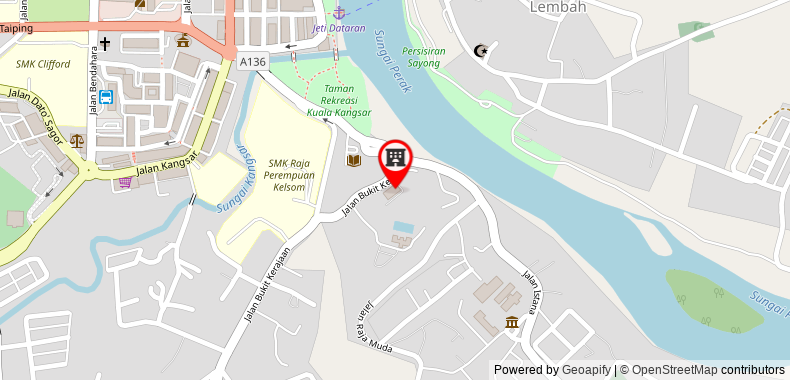 Bản đồ đến Khách sạn Casuarina @ Kuala Kangsar