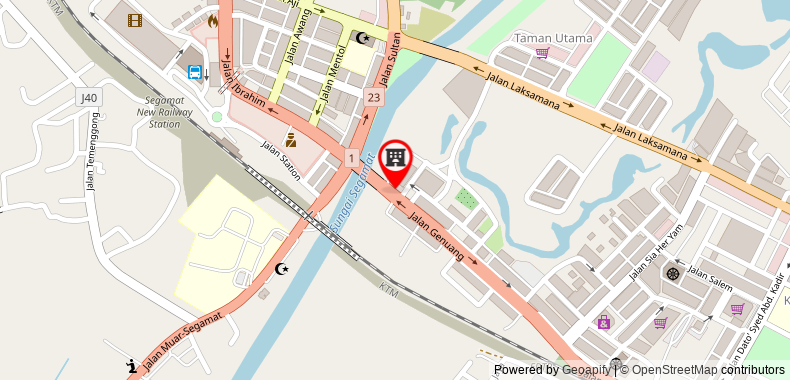 Bản đồ đến Khách sạn Segamat Red Orange Sdn Bhd