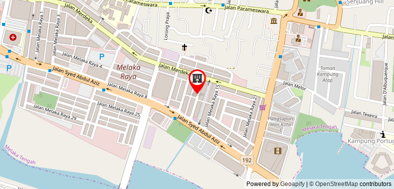Bản đồ đến Malacca Service Apartment
