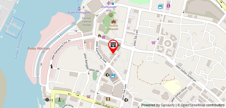 Bản đồ đến Khách sạn Grand Puteri