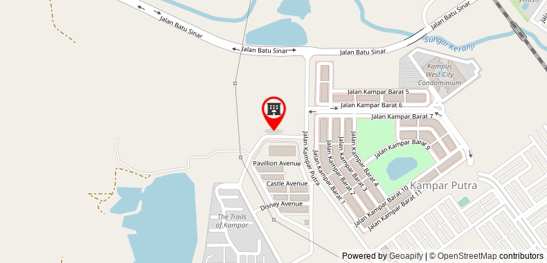 在地图上查看Kampar Vacation Home @ The Pines Villa 792